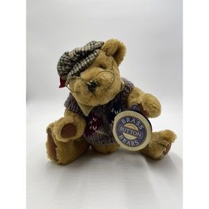 Vintage - Stuffed Teddy Bear Sherwood The Brass Button Collection Long Life 1996